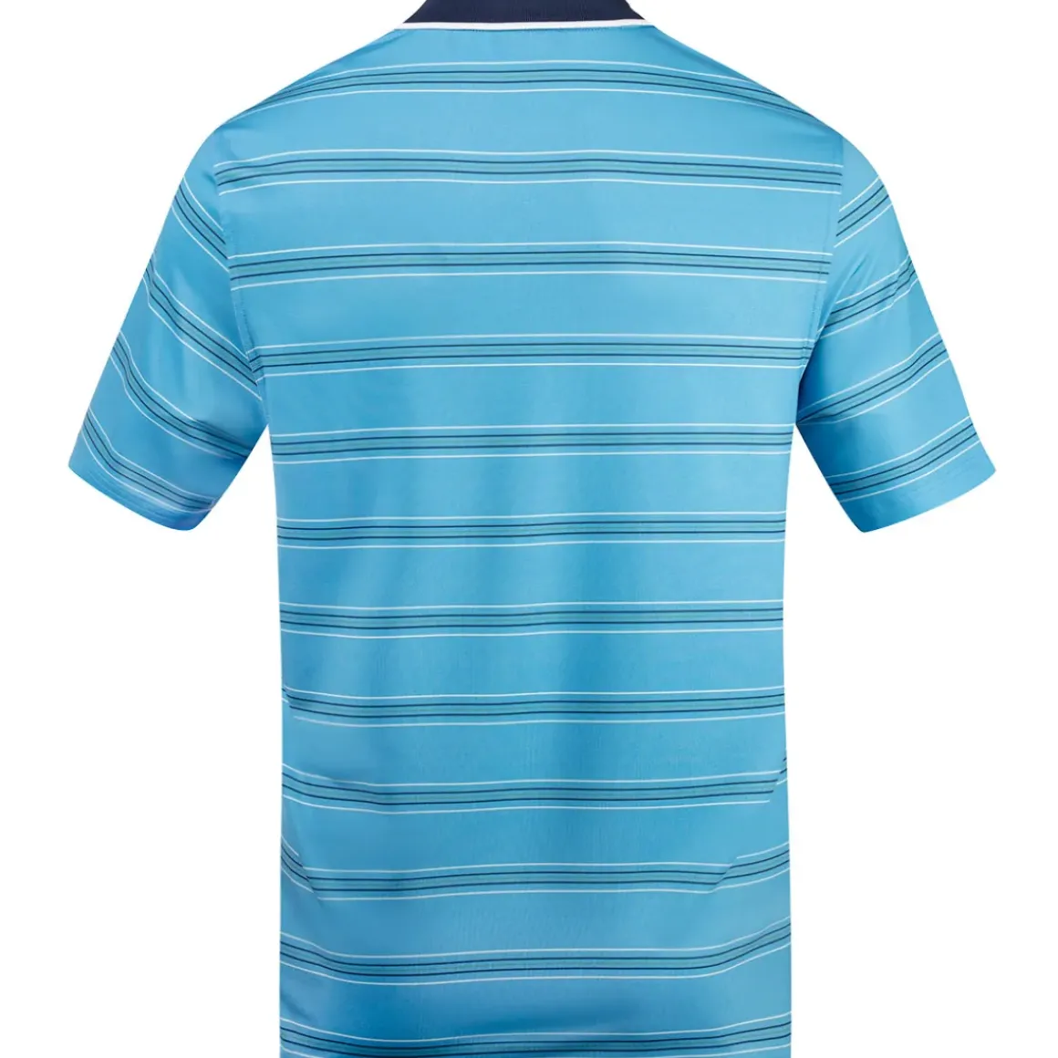 GOLFINO Men's Multi-Stripe Breathable Golf Polo Shirt