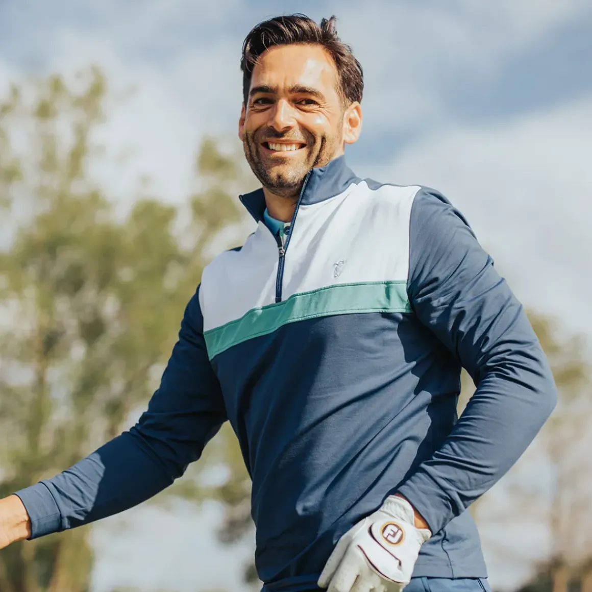 GOLFINO Men's Tech Golf Midlayer