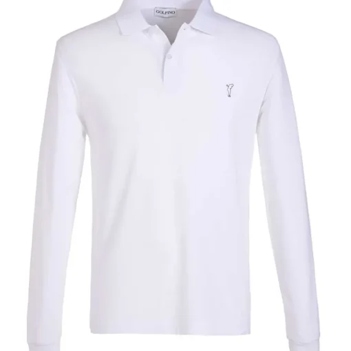 GOLFINO Men's Turnberry Long Sleeve Golf Polo Shirt