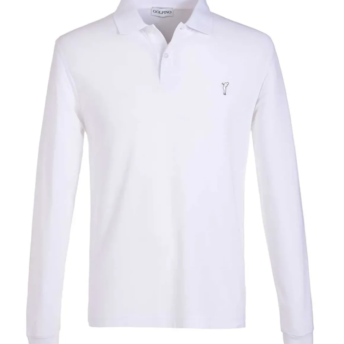 GOLFINO Men's Turnberry Long Sleeve Golf Polo Shirt