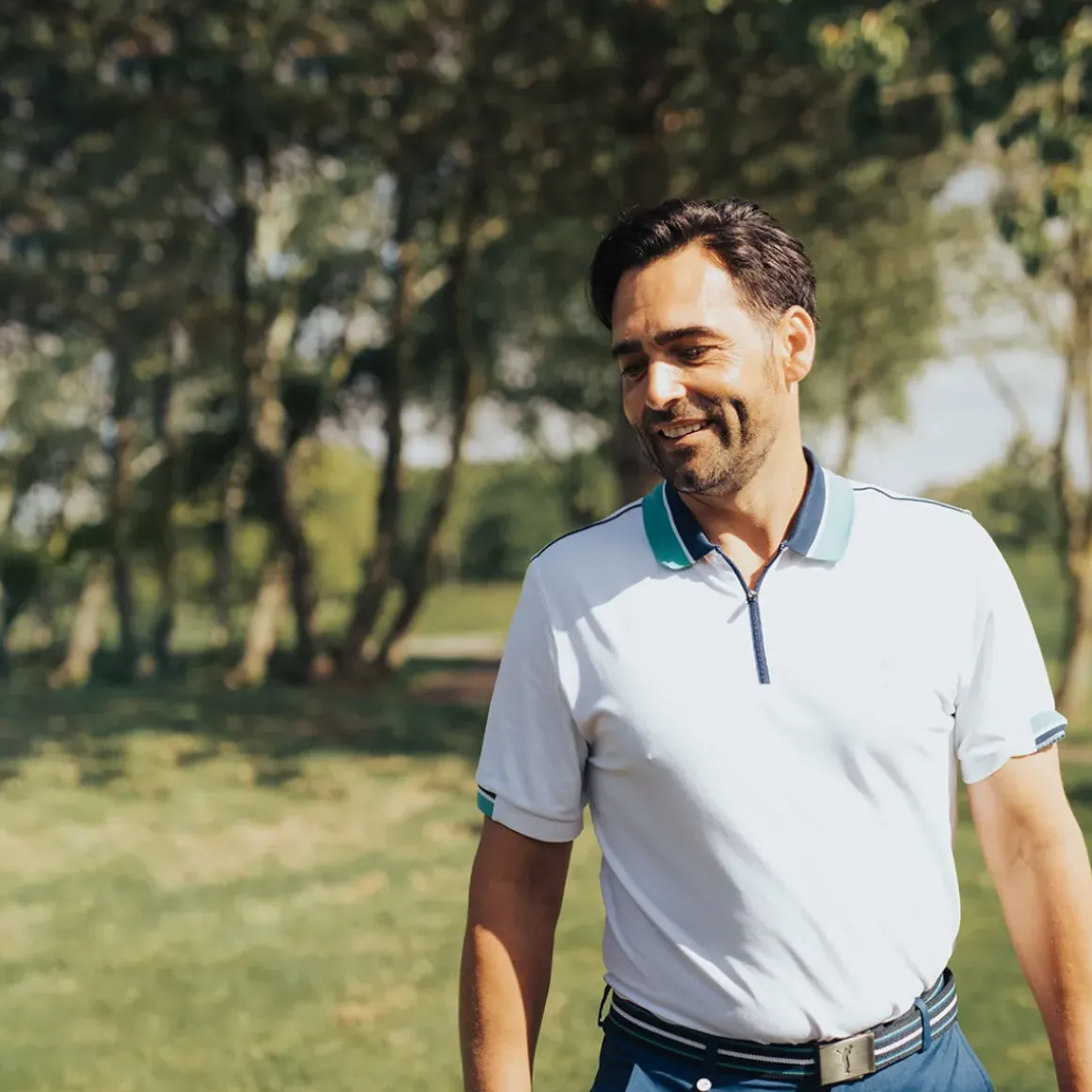 GOLFINO Men's UV Tech Golf Polo Shirt