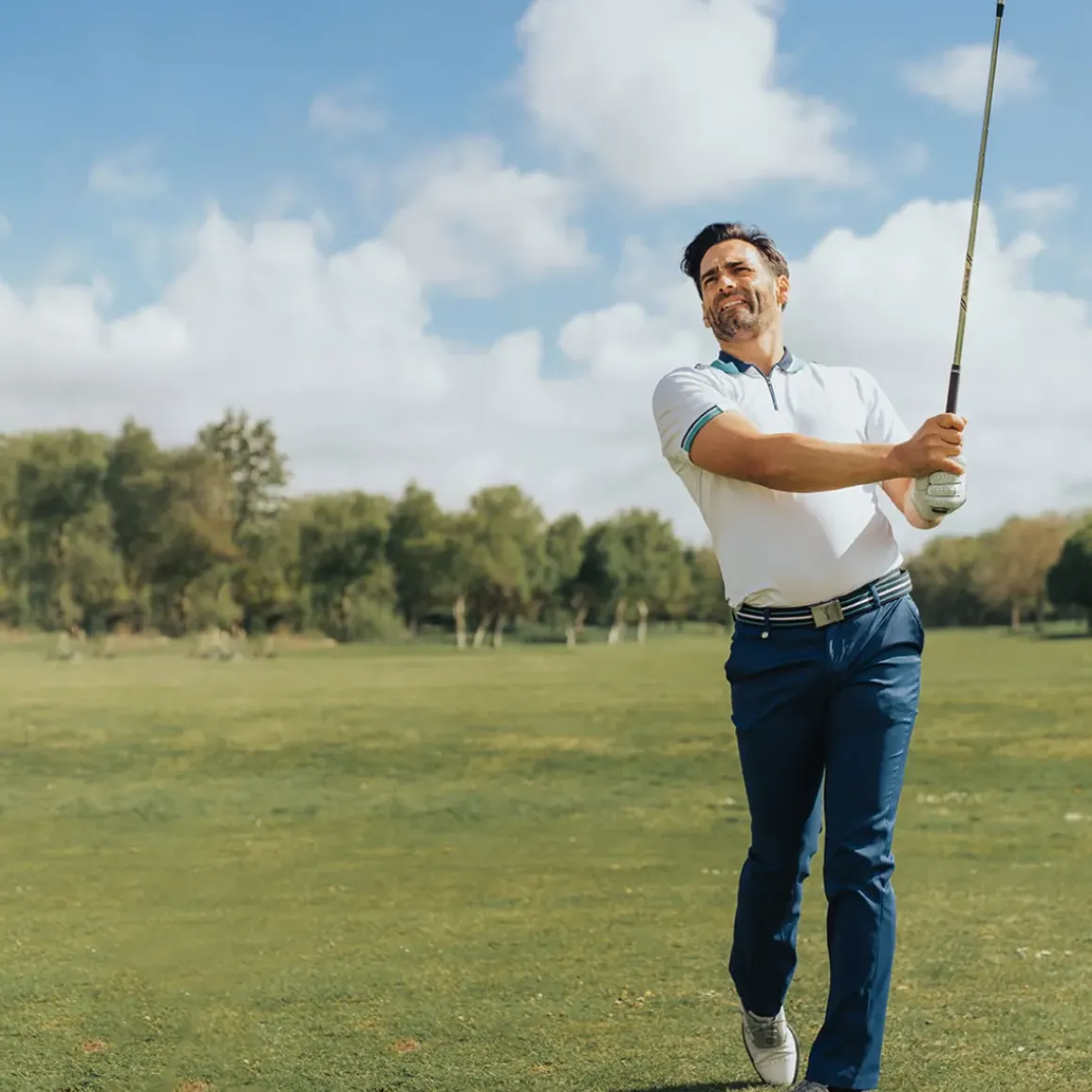 GOLFINO Men's UV Tech Golf Polo Shirt