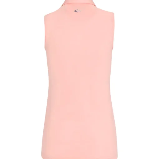 Greg Norman Ladies Freedom Pique Sleeveless Golf Polo Shirt