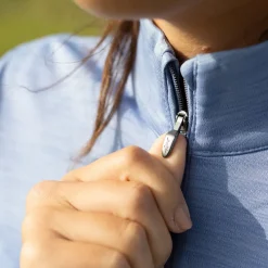 Greg Norman Ladies Half Zip Mock Golf Midlayer