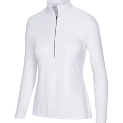 Greg Norman Ladies Half Zip Mock Golf Midlayer