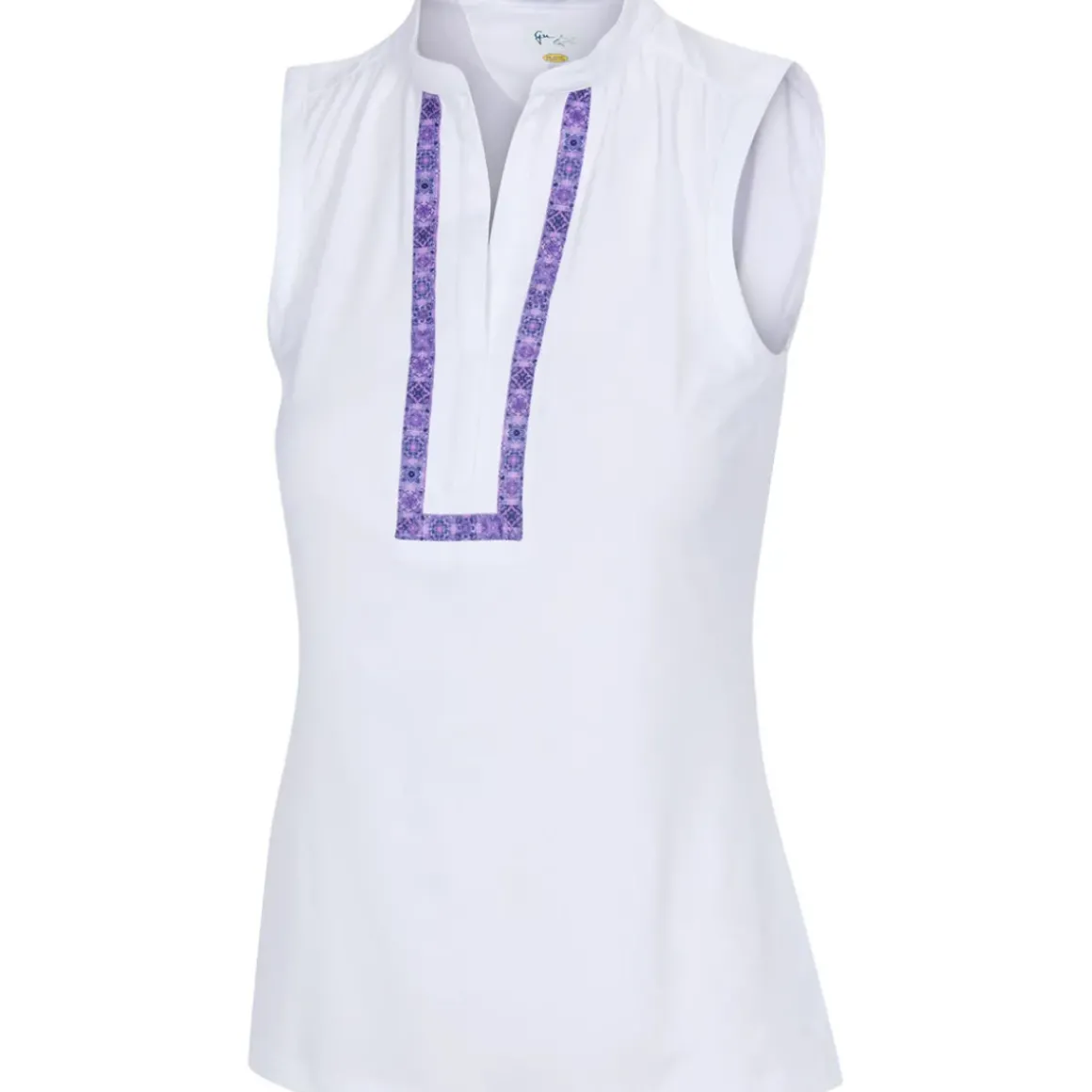 Greg Norman Ladies Mira Sleeveless Golf Polo Shirt