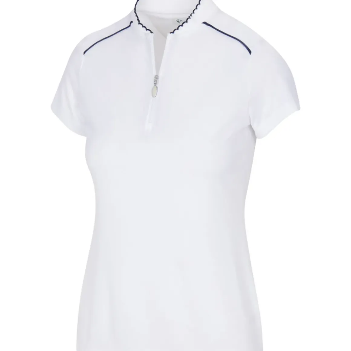 Greg Norman Ladies Scallop Collar Golf Polo Shirt