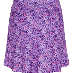 Greg Norman Ladies Tile Print Pull-On Golf Skort