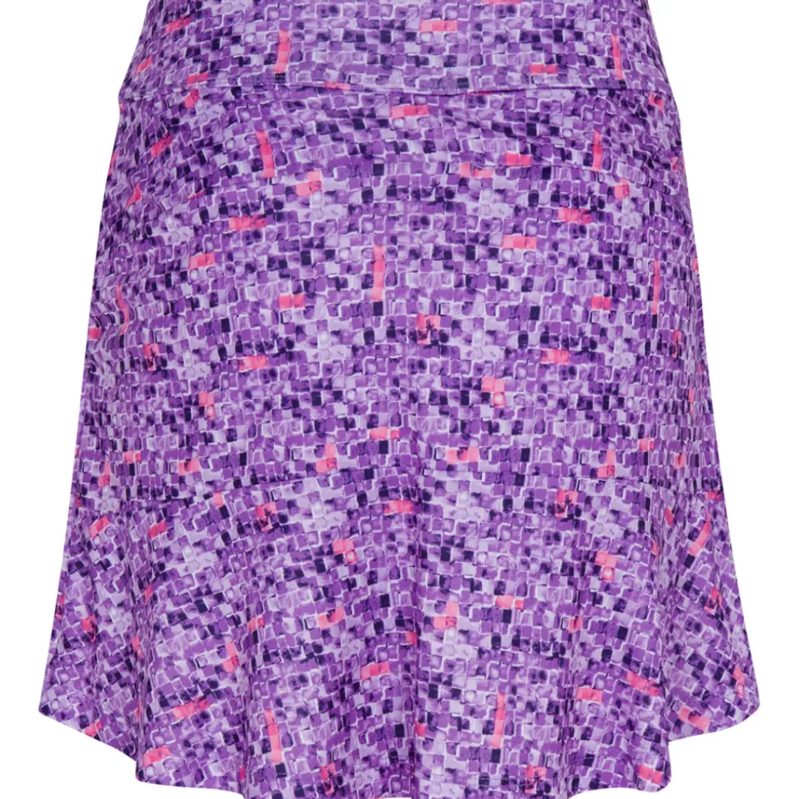 Greg Norman Ladies Tile Print Pull-On Golf Skort