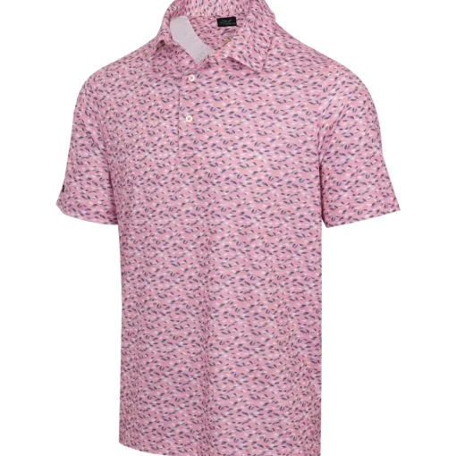 Greg Norman Men's Foliage ML75 Golf Polo Shirt