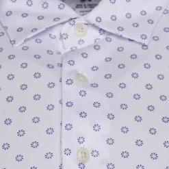 Greg Norman Men's Geo Fan Swirl Golf Polo Shirt