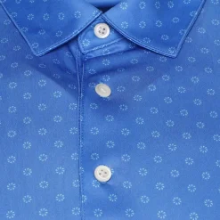 Greg Norman Men's Geo Fan Swirl Golf Polo Shirt