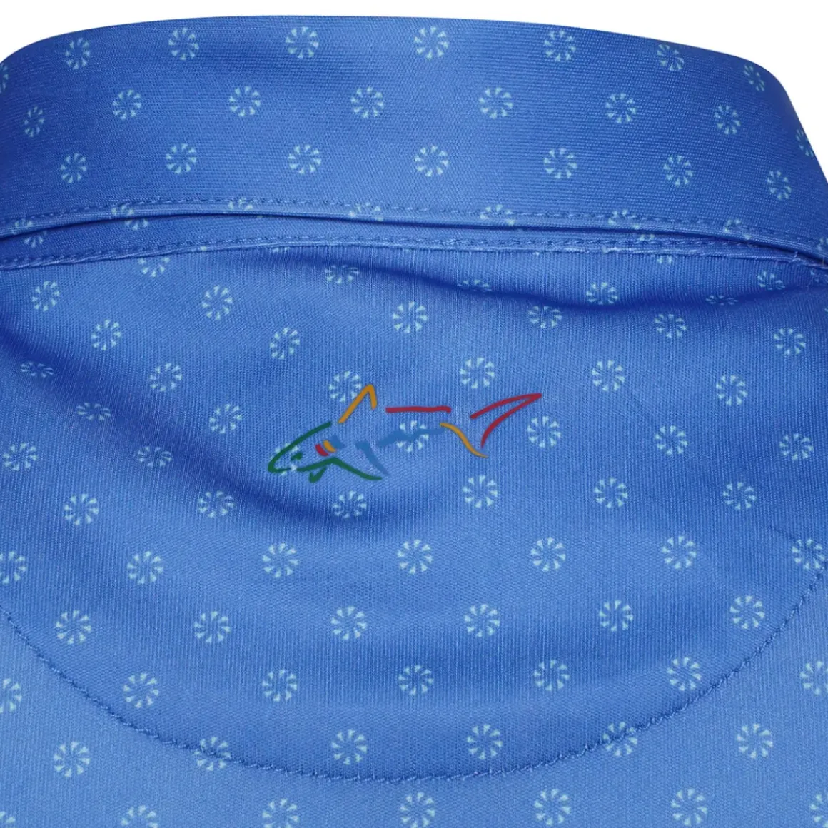 Greg Norman Men's Geo Fan Swirl Golf Polo Shirt