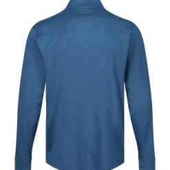 Greg Norman Men's Heathered Half Zip Mock Golf Midlayer