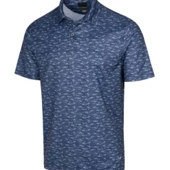 Greg Norman Men's Lab Shark Shadow Golf Polo Shirt