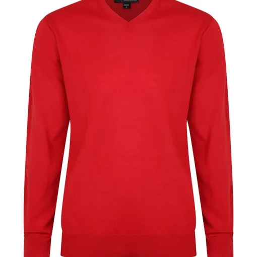 Greg Norman Men's Merino V Neck Golf Sweater