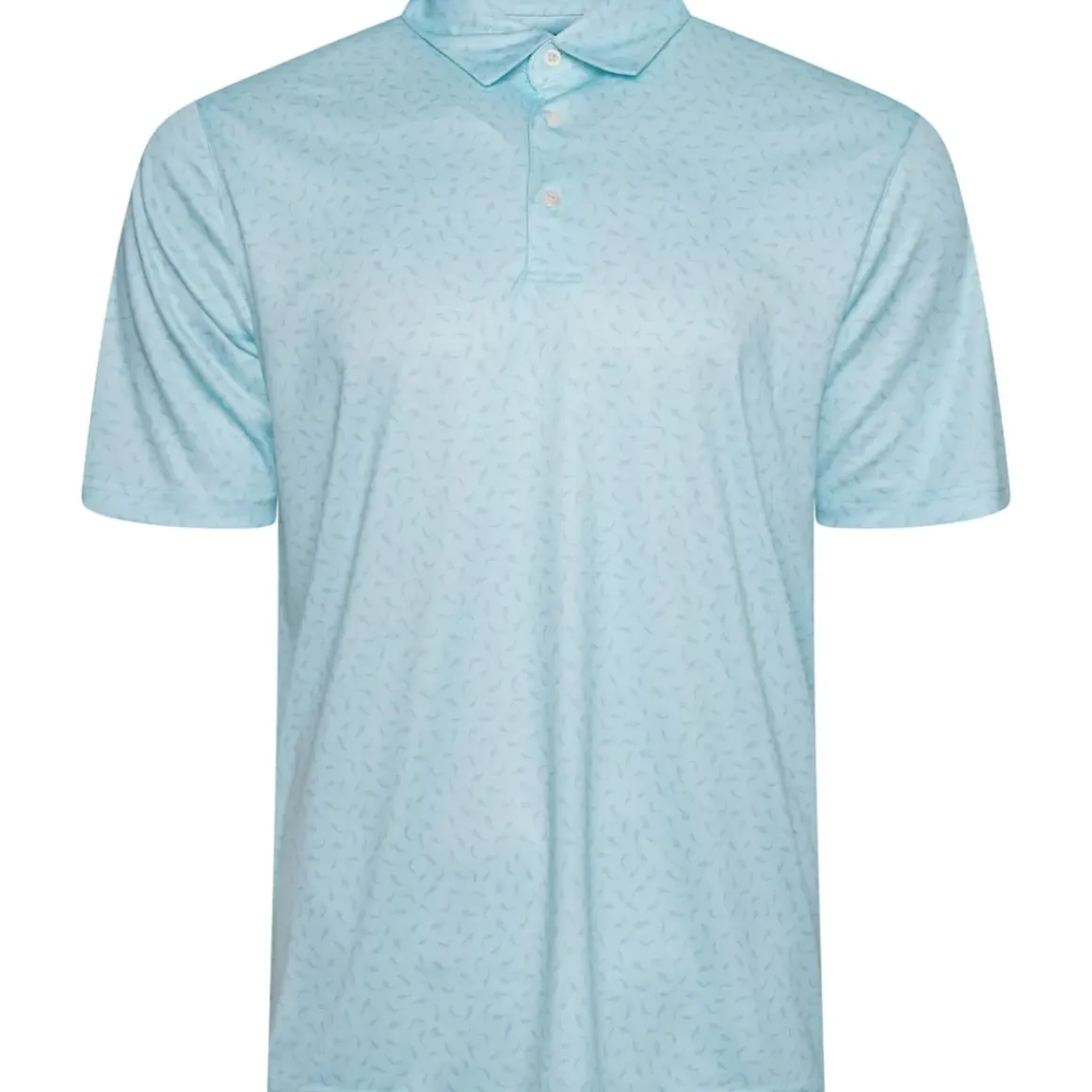 Greg Norman Men's Mini Shark Print Golf Polo Shirt
