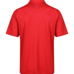 Greg Norman Men's Neck Logo Stretch Golf Polo Shirt