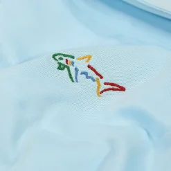 Greg Norman Men's Neck Logo Stretch Golf Polo Shirt