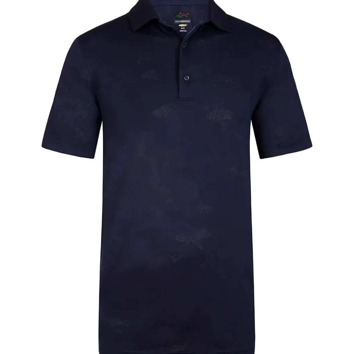 Greg Norman Men's Shark Jacquard Golf Polo Shirt