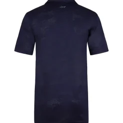 Greg Norman Men's Shark Jacquard Golf Polo Shirt