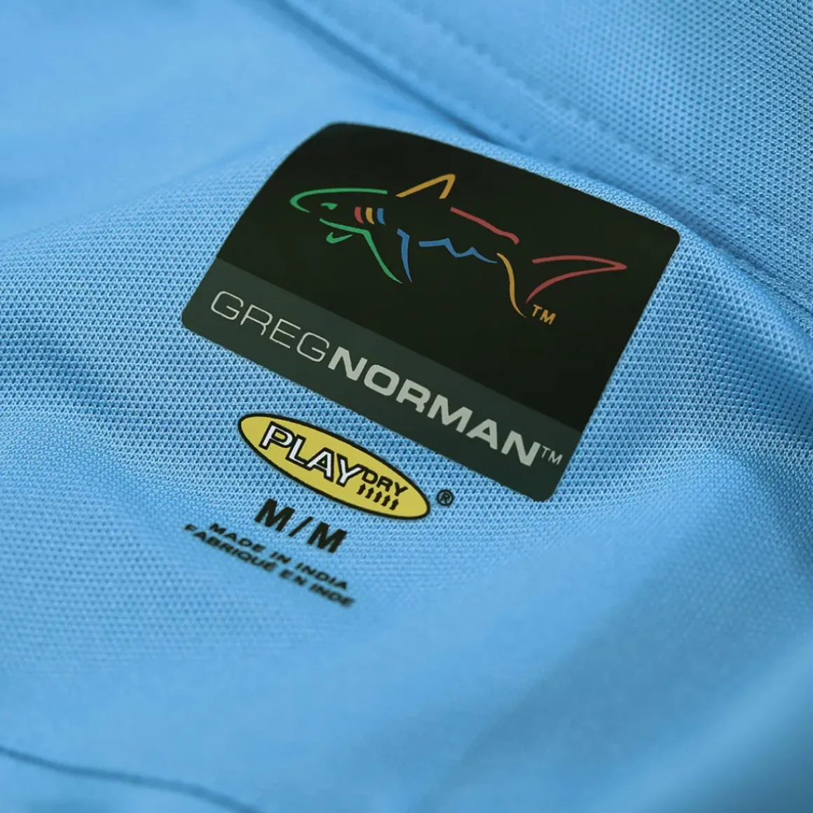 Greg Norman Men's Shark Logo Golf Polo Shirt