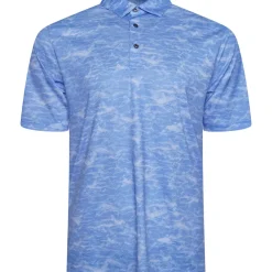 Greg Norman Men's Shark Shadow Camo Golf Polo Shirt