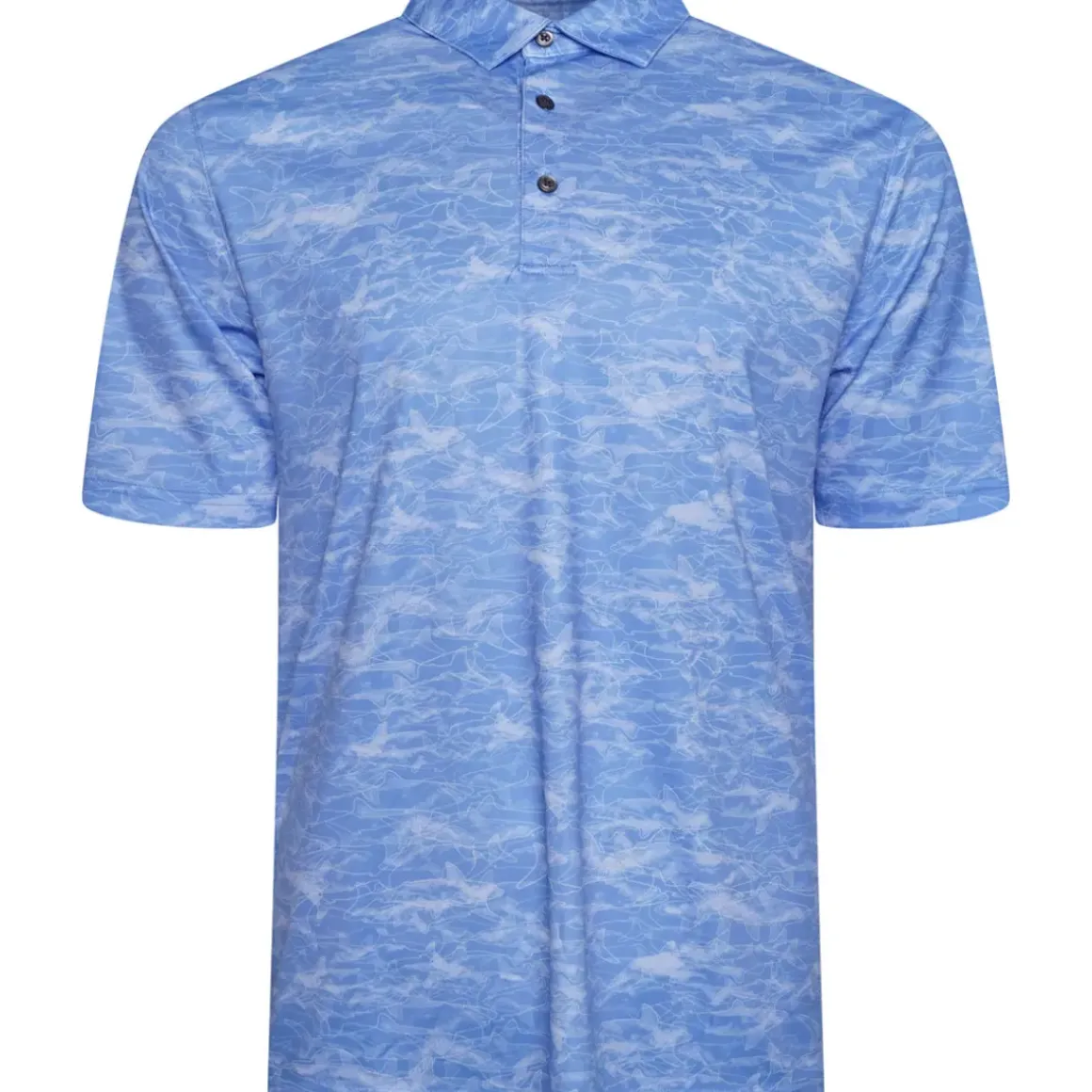 Greg Norman Men's Shark Shadow Camo Golf Polo Shirt