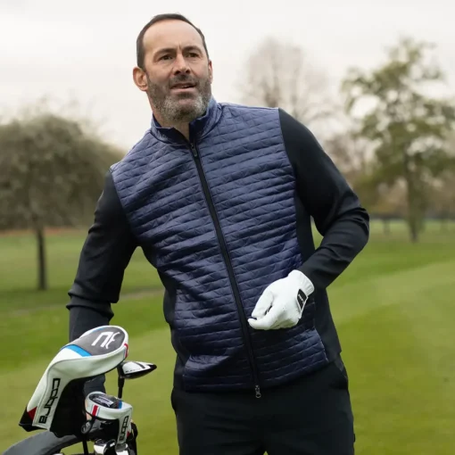 Greg Norman Men's Tidal Wave Full Zip Golf Jacket