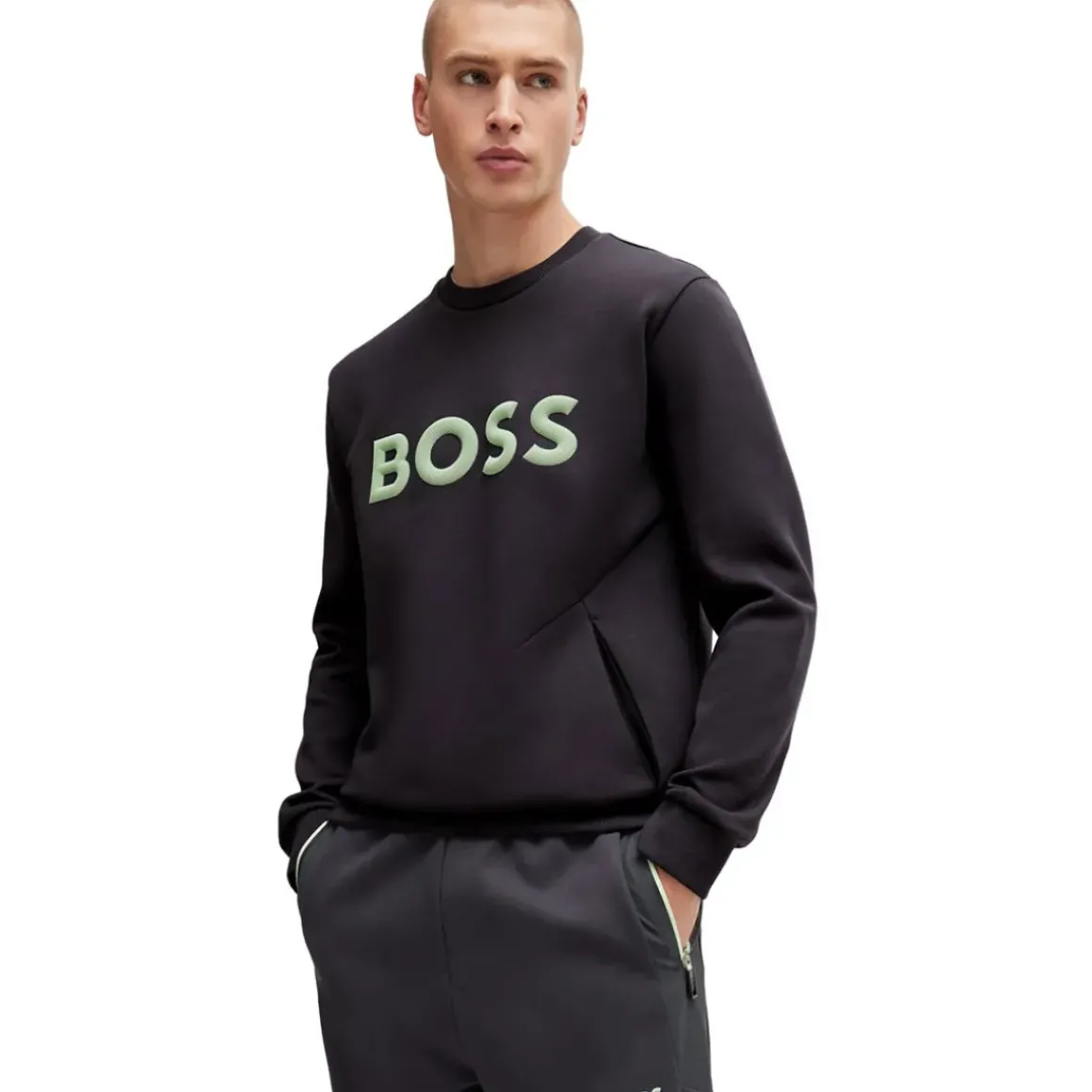 Hugo Boss Men's Salbo Crew Neck Golf Sweater