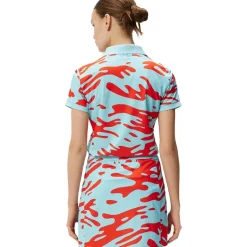 J.Lindeberg Ladies Tour Tech Print Golf Polo Shirt