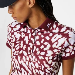 J.Lindeberg Ladies Tour Tech Print Golf Polo Shirt