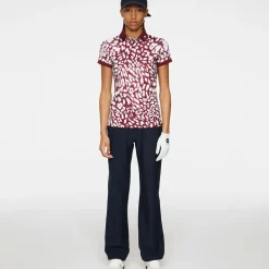 J.Lindeberg Ladies Tour Tech Print Golf Polo Shirt