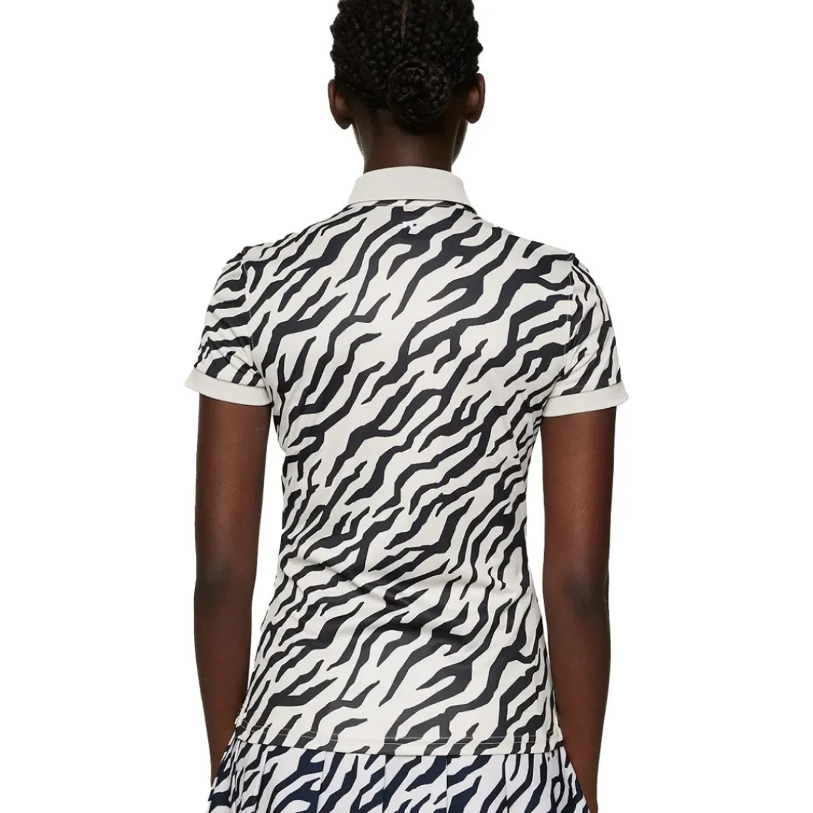 J.Lindeberg Ladies Tour Tech Print Golf Polo Shirt