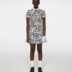 J.Lindeberg Ladies Tour Tech Print Golf Polo Shirt