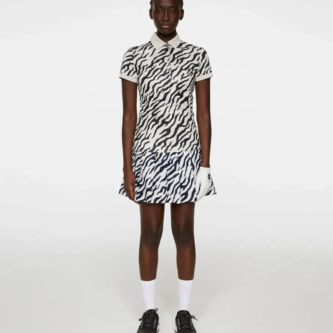 J.Lindeberg Ladies Tour Tech Print Golf Polo Shirt