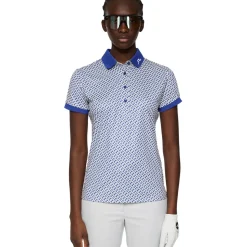 J.Lindeberg Ladies Tour Tech Print Golf Polo Shirt