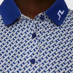 J.Lindeberg Ladies Tour Tech Print Golf Polo Shirt