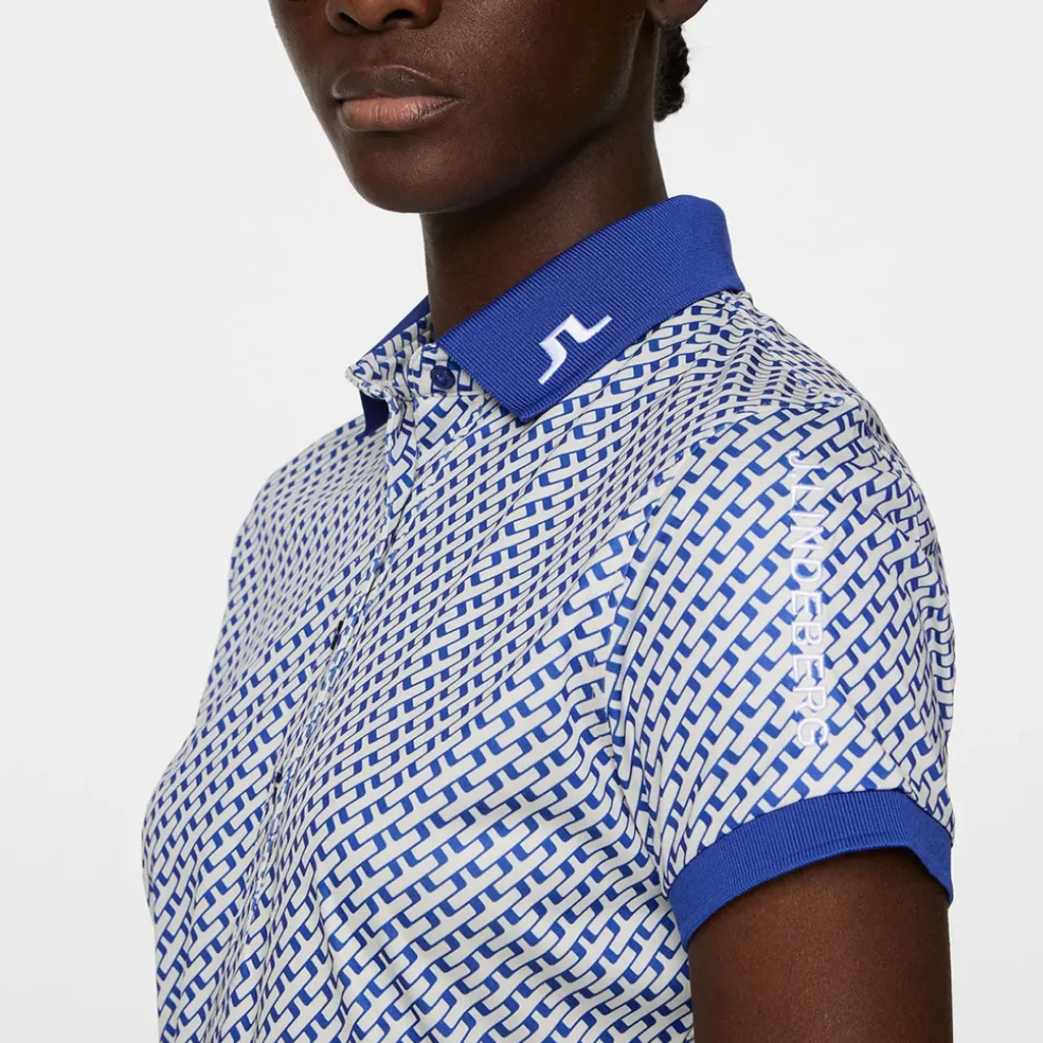 J.Lindeberg Ladies Tour Tech Print Golf Polo Shirt