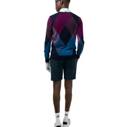 J.Lindeberg Men's Active Argyle Golf Sweater