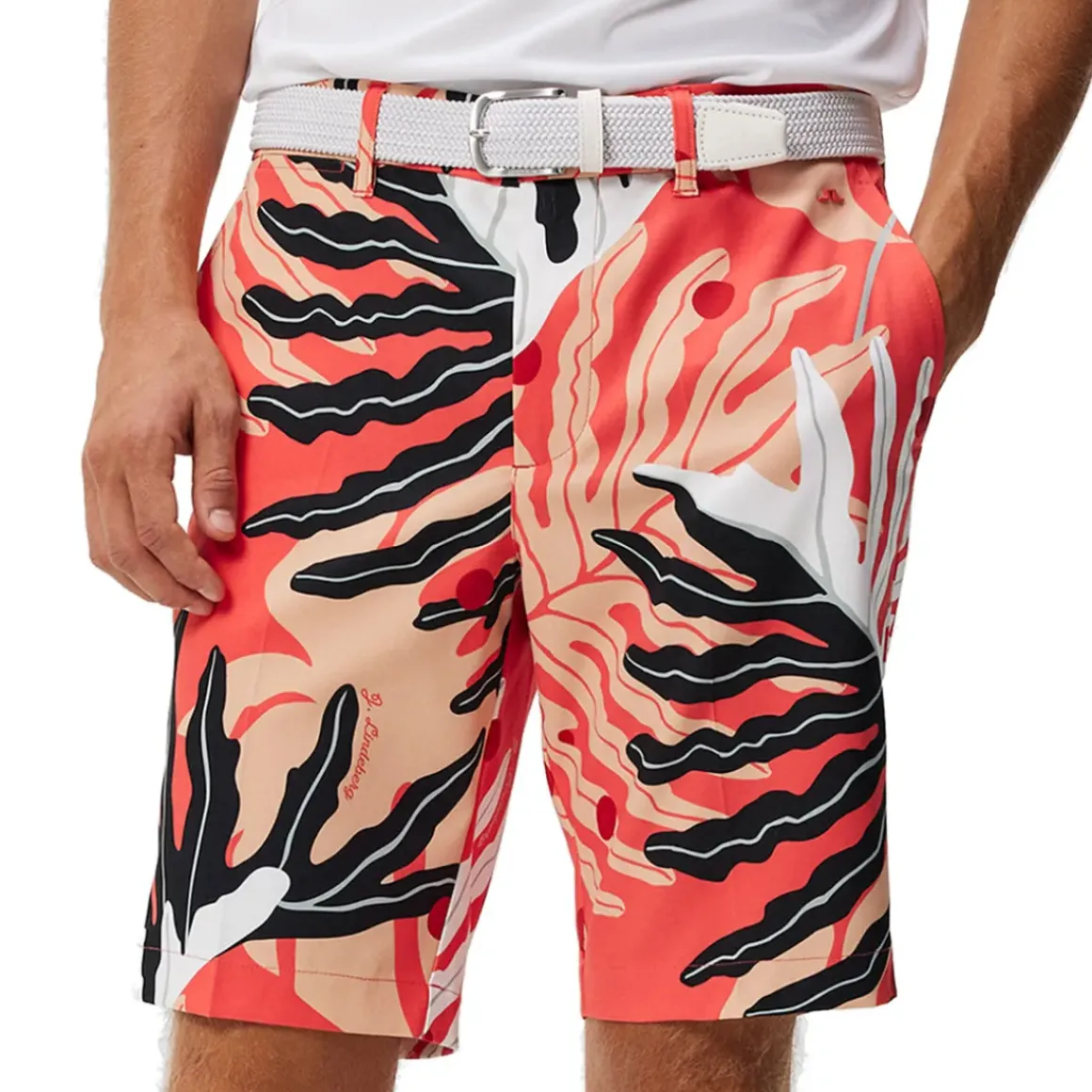 J.Lindeberg Men's Eloy Print Golf Shorts