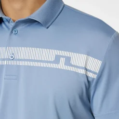 J.Lindeberg Men's Klas Chest Stripe Golf Polo Shirt
