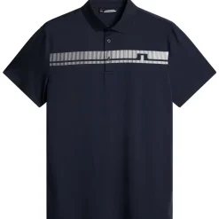 J.Lindeberg Men's Klas Chest Stripe Golf Polo Shirt