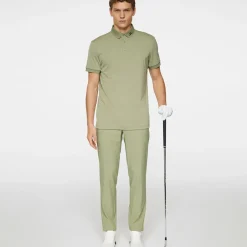 J.Lindeberg Men's KV Rear Logo Print Golf Polo Shirt