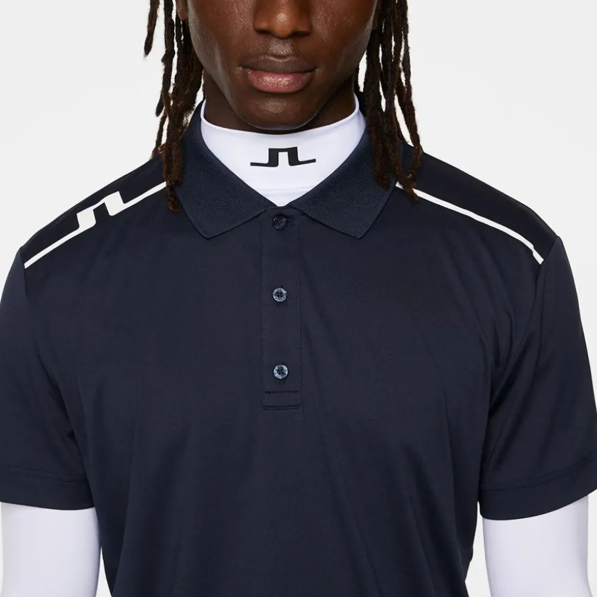 J.Lindeberg Men's Lionel Shoulder Golf Polo Shirt