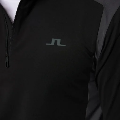 J.Lindeberg Men's Lukas Quarter Zip Golf Mid Layer