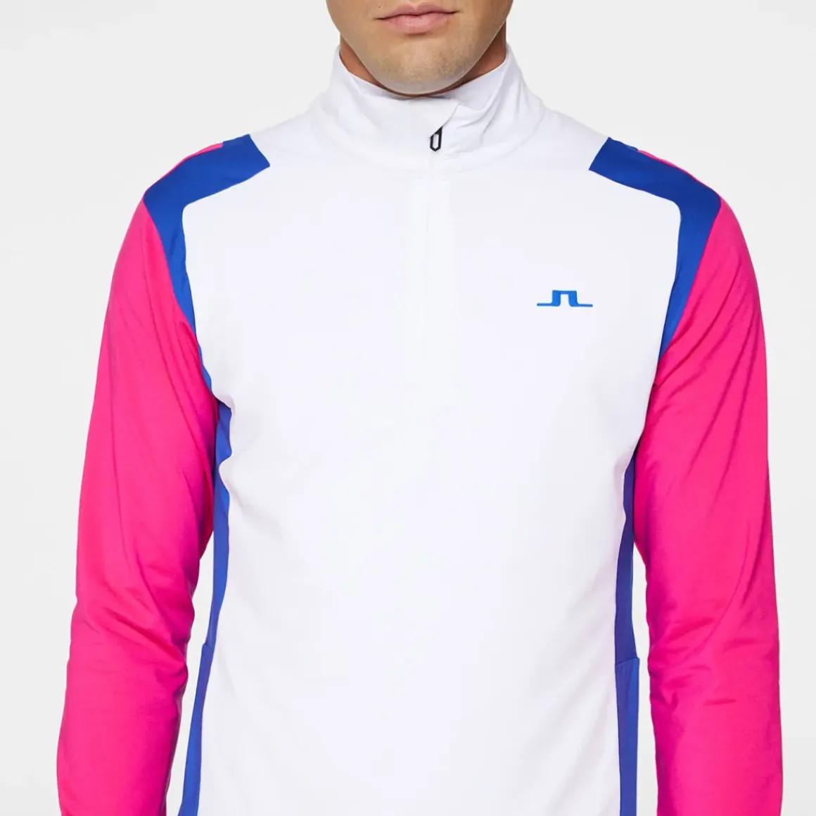 J.Lindeberg Men's Lukas Quarter Zip Golf Mid Layer