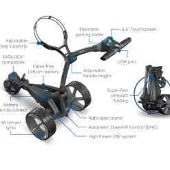 Motocaddy M5 GPS DHC Standard Lithium Electric Golf Trolley