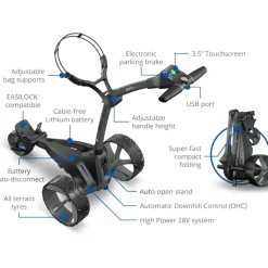 Motocaddy M5 GPS DHC Ultra Lithium Electric Golf Trolley