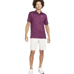 Nike Men's Micro Floral Tour Golf Polo Shirt